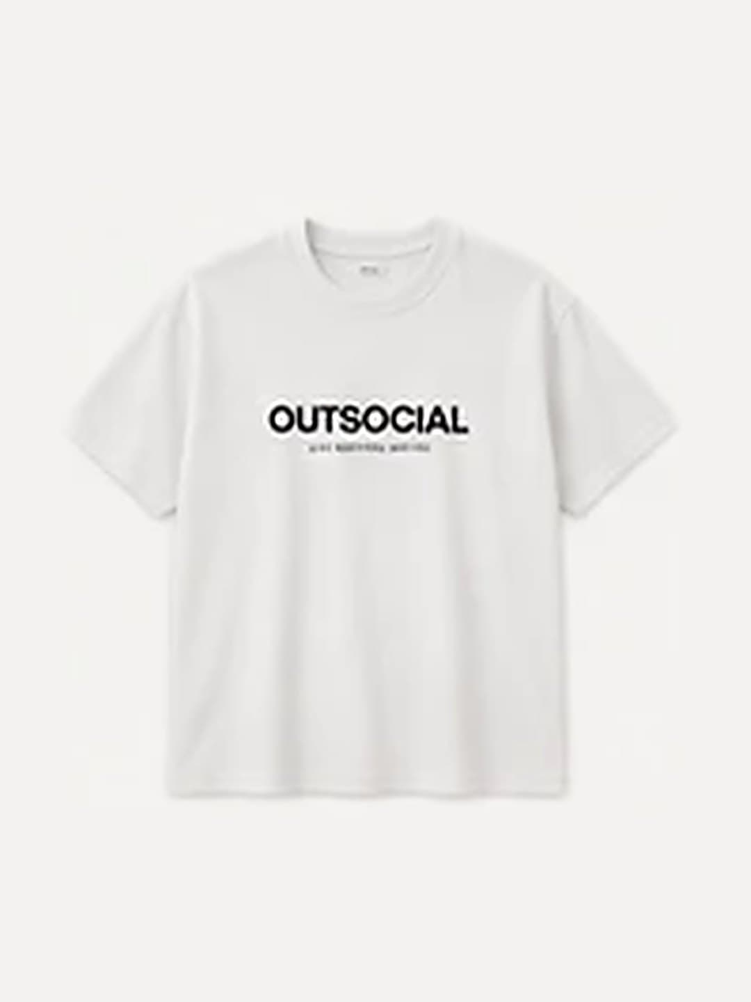 OutSocial Logo T Shirt in White